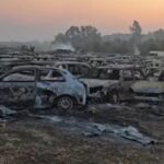 Yunanistan'daki Gümrük İdaresi parkında 550 araç yandı