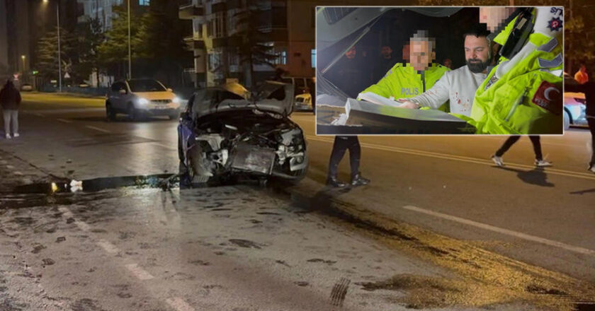 Kaza sonrası sürücüden polise tehdit: “Sana gerekeni göstereceğim!”